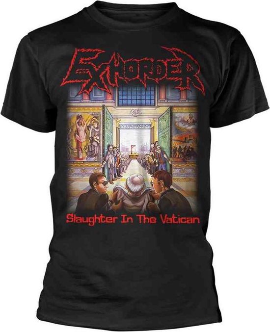 Foto: Exhorder heren tshirt xl slaughter in the vatican zwart