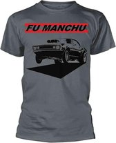 Fu Manchu Heren Tshirt -XXL- Muscles Grijs