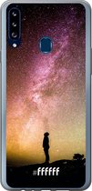 Samsung Galaxy A20s Hoesje Transparant TPU Case - Watching the Stars #ffffff