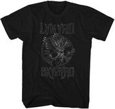 Lynyrd Skynyrd Heren Tshirt -L- '73 Eagle Guitar Zwart