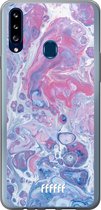 Samsung Galaxy A20s Hoesje Transparant TPU Case - Liquid Amethyst #ffffff