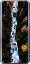 Samsung Galaxy A20s Hoesje Transparant TPU Case - Forest River #ffffff