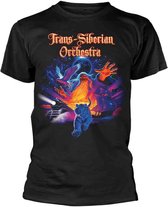 TransSiberian Orchestra Heren Tshirt -S- Tiger Collage Zwart