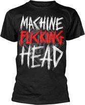 Machine Head Heren Tshirt -M- Bang Your Head Zwart