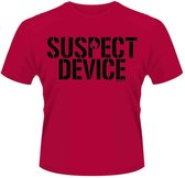 Stiff Little Fingers Heren Tshirt -L- Suspect Device Rood
