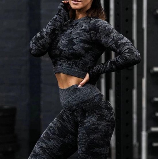 Naadloze Yoga Set – Sportkleding Voor Vrouwen- Fitness Kleding – Gym –  Sport-BH – Hoge | bol.com