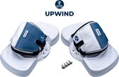 Upwind PRO kite bindingen 2022 - kiteboard binding - kitesurf pads - Blauw Wit