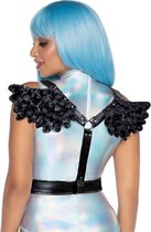 Furry angel wing body harness