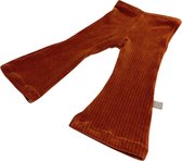 tinymoon Meisjes Broek Rib – model flared – Stone – Maat 122/128