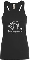 sporttop- Yoga-dames- zwart- marjaryasana- maat L