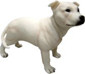 Dierenbeelden Engelse Staffordshire Terrier hond - Decoratie beeldje 15 cm