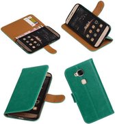 Wicked Narwal | Premium PU Leder bookstyle / book case/ wallet case voor Huawei G8 Groen