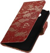 Wicked Narwal | Lace bookstyle / book case/ wallet case Hoes voor LG G5 Rood