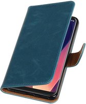 Wicked Narwal | Premium TPU PU Leder bookstyle / book case/ wallet case voor LG V30 Blauw