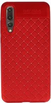 Wicked Narwal | Geweven TPU Siliconen Case voor Huawei P20 Pro Rood