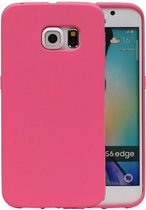 Wicked Narwal | Sand Look TPU Hoesje voor Samsung Galaxy S6 Edge G925F Roze