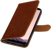 Wicked Narwal | Premium TPU PU Leder bookstyle / book case/ wallet case voor Samsung Galaxy S8 Plus Bruin