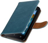 Wicked Narwal | Premium TPU PU Leder bookstyle / book case/ wallet case voor Huawei Y560 Blue