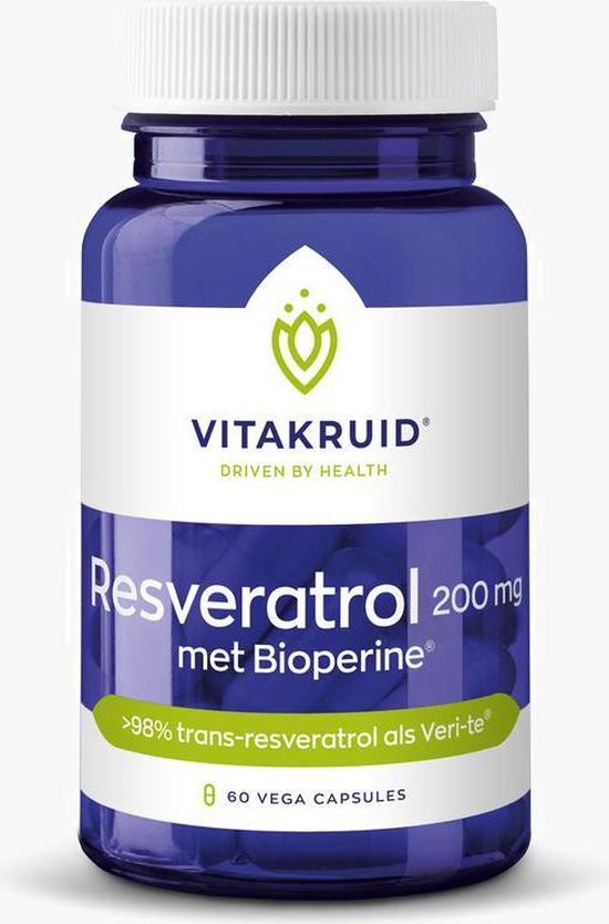 Vitakruid / Resveratrol 200 mg met bioperine - 60 vcaps