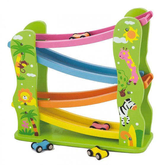 Viga Toys Jodelbaan Inclusief 4 mini auto's