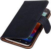 Wicked Narwal | Bark bookstyle / book case/ wallet case Hoes voor Samsung Galaxy Core i8260 Donker Blauw