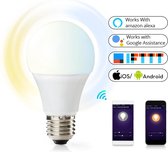 bol.com | Eyzo Slimme WIFI E27 LED Lamp | Wit Licht naar Warm Licht | Werkt  met App, Voice...