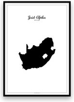 Poster: Zuid-Afrika - A4 formaat