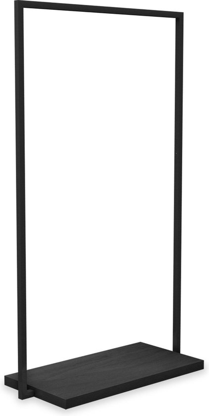 Modern kledingrek - zwart mat - 70 x 40 x 145 | bol