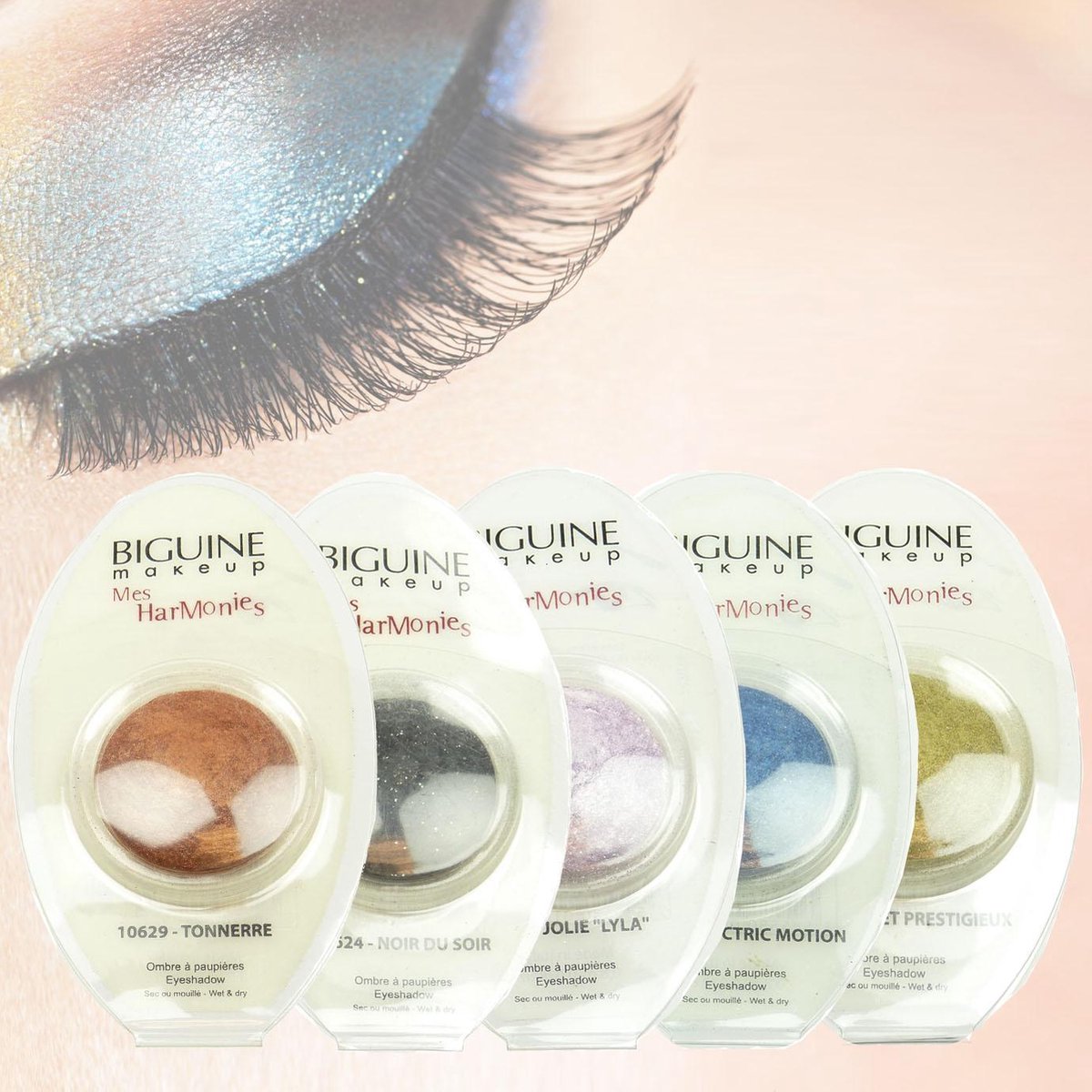 BIGUINE MAKE UP PARIS MES HARMONIES - Oogschaduw ogen kleur cosmetica - 0.8g - 10605 Beige Mondain