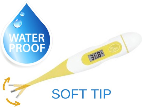 Digitale Thermometer Flexibele Soft Tip - Lichaam - Koortsthermometer Baby  -... | bol.com