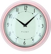 P L I N T | Roze | Retro wandklok met Quartz uurwerk | Drie jaar garantie!!!