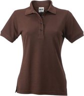 James and Nicholson Dames/dames Werkkleding Poloshirt (Bruin)