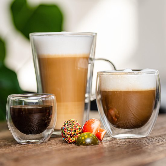 cappuccino glazen, set | bol.com