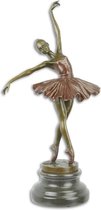 Beeldje - brons - ballerina - 33,3cm hoog