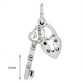 Blinx Jewels Zilveren Hanger Slot en sleutel