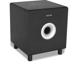 Actieve Subwoofer met Versterker - Fenton SHFS08B - 8 Inch - Voor Home Cinema - 200 Watt