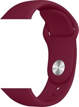 Roos Rood sport bandje geschikt voor Apple Smartwatch 42/44 mm M/L – YOUNIQ – iWatch Series 1/2/3/4/5/6/SE - Horloge Band Strap geschikt voor Apple watch