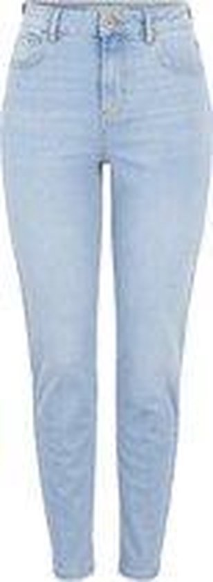PIECES Kesia Mom Jeans met hoge taille, blauw (light blue
