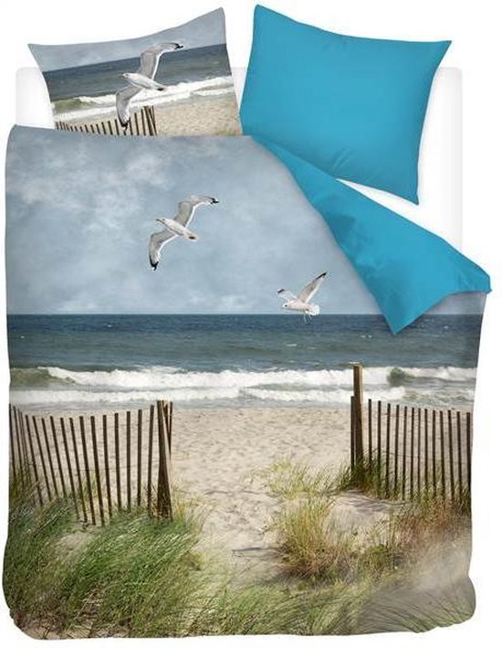 Snoozing Beach - Dekbedovertrek - Tweepersoons - 200x200/220 cm + 2 kussenslopen 60x70 cm - Multi kleur