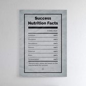 Walljar - Nutrition Facts - Muurdecoratie - Canvas schilderij