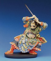 Parastone beeld GYOKUKIRIN ROSHUNGI man met zwaard - beeld - ART JAPONAIS - zeer gedetailleerd