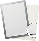 Zicht frame -  Duraframe - A4  - Zelfklevend - Magnetisch - Zilver kleurig