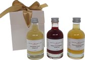 Belberry Royal Selection Vinegar - Japanese Yuzu, Sweet Raspberry en Sicilian Mandarijn - kadoverpakking - 3 flessen a 200ml