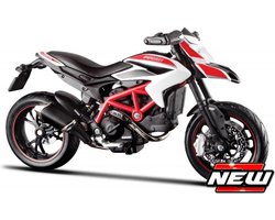 Maisto DUCATI HYPERMOTARD SP 2013 1:18 - wit/zwart/rood