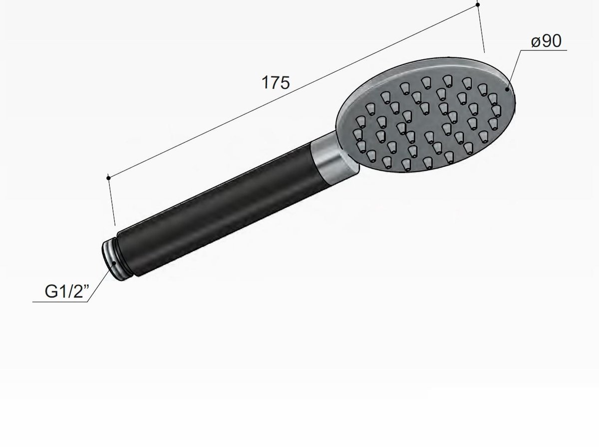 Hotbath Cobber set accessoires douche 2 pièces fer vieilli - CBA07AI /  CBA14AI 