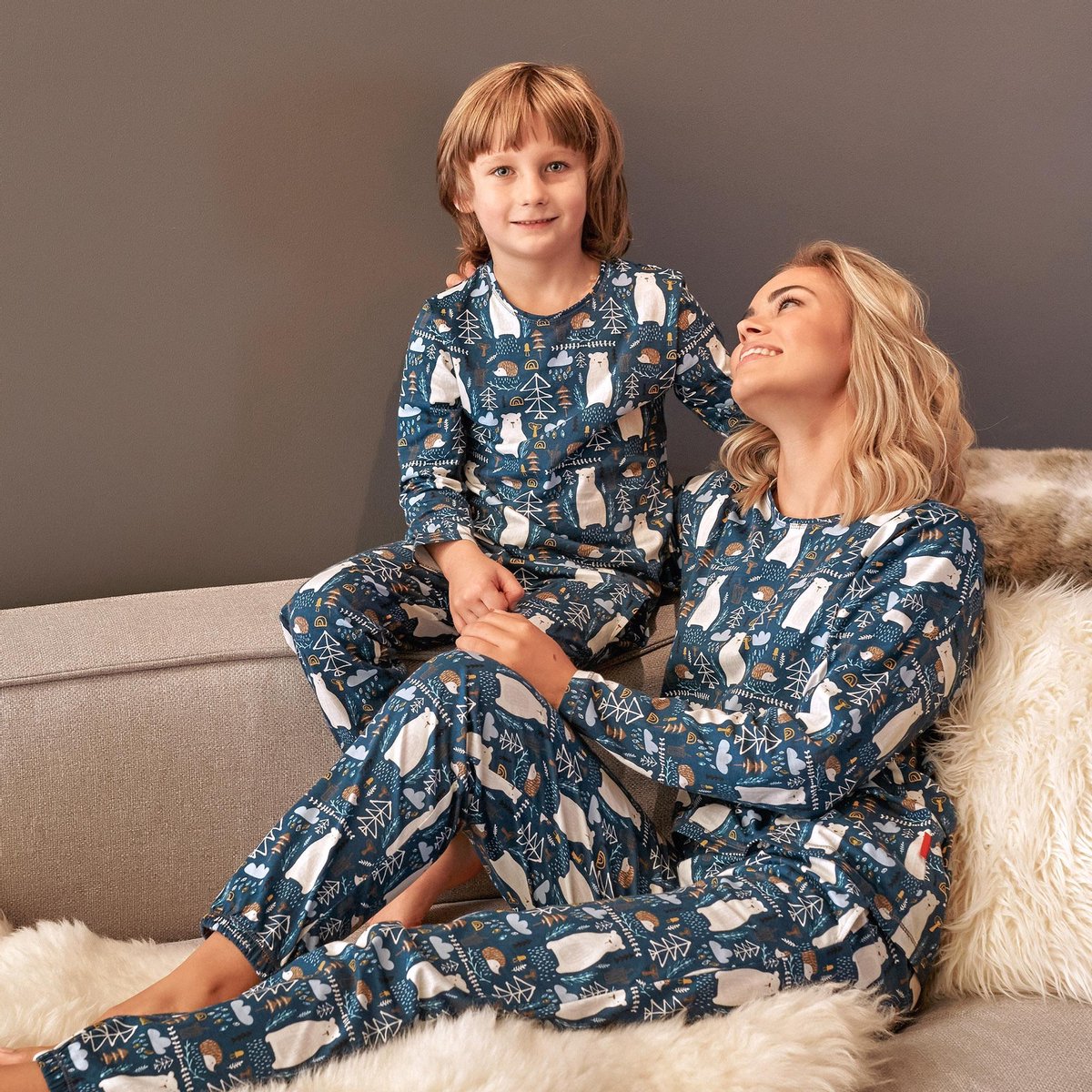 Sportschool stopverf Oneerlijk Familie Pyjama voor mama Bear PM.4168 L | bol.com
