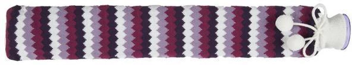 Goedkoopste Warmies Extra Lange Warmwaterkruik Purple Chevron Knit
