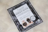 Facial sheet mask - charcoall & sea salt extract - 1 masker - houtskool gezichtsmasker - voor verstopte poriën en vette huid