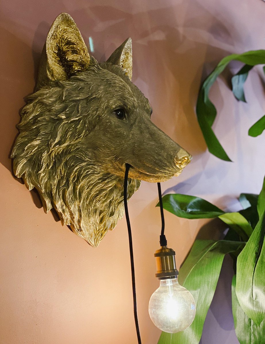 Kitchen Trend wandlamp - Wolf - goud - met pendellamp | bol