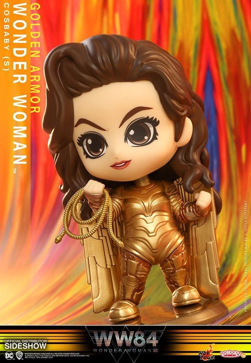Hot Toys Wonder Woman 1984 Cosbaby (S) Mini Figure Golden Armor Wonder Woman 10 cm Mini-Figuur